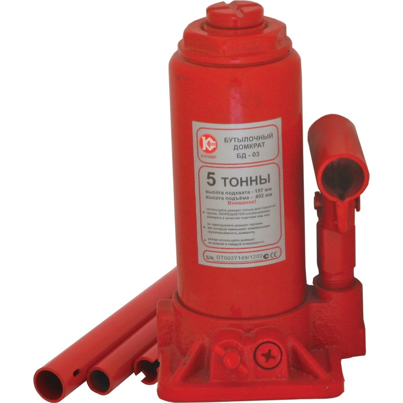 Домкрат бутылочный БД-05 - Калибр